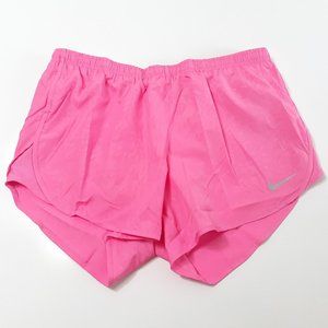 Nike Tempo Dri Fit Pink Elastic Waist Activewear Running Shorts Size L